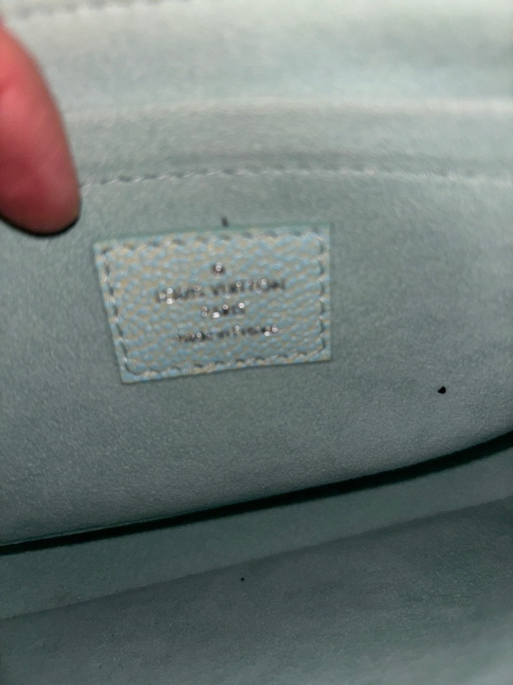 Louis Vuitton Mint and Pastel Yellow Monogram Mini Pochette - Picture 8 of 11